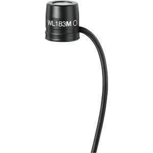Shure WL183MB/O-TQG Lavalier Microphone Omni, Black