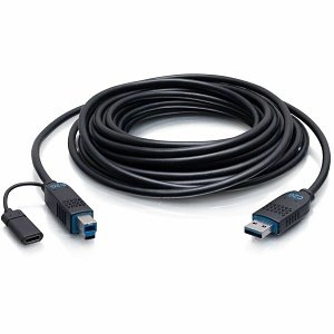 C2G C2G30086 USB 3.2 AMBM Plenum AOC Cable, 35FT (11M)