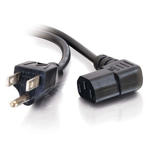 C2G CG03152 Universal Right Angle Power, 6'
