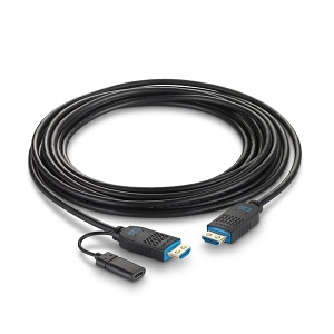 C2G C2G41489 Performance Series High Speed HDMI Cable, Active Optical Cable, Plenum Rated, 4K 60Hz, M/M, Black, 200'