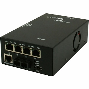 Lantronix S6120-1013-JP Media Converter, 4x T1/E1 ION with Ethernet to Fiber Multi-Mode ST, Up to 2km