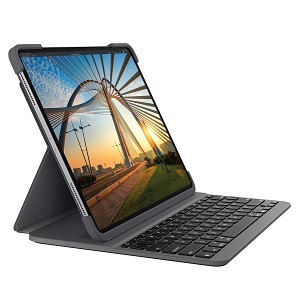 Logitech 920-009682 Slim Folio Pro Backlit keyboard case with Bluetooth for iPad Pro 11"