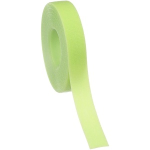 Panduit HLM-15R15 Tak-Ty Hook and Loop Strip Roll Cable Tie, 15' x .33" (4.6mx8.4mm), Nylon Loop, Nylon Hook, Lime Green