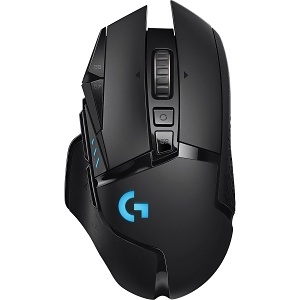 Logitech 910-005565 G502 Lightspeed Wireless Gaming Mouse, Black