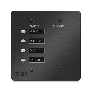 AtlasIED BBWPS4B Wall Plate, 4-Switch