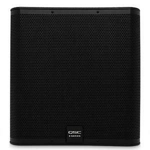 QSC E118SW-BK High-Performance Direct Radiation Subwoofer with Single 800W 18" Aluminum Frame Woofer, Black