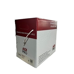 ADI PRO RN-5000501 16/2 Stranded Riser Speaker Cable, Unshielded, CL3R, FT4, Express Box, 500', White
