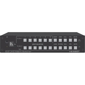 Kramer VS-62DT 6x2 4K 60 4:2:0 HDMI / HDBaseT Long–Reach PoE Matrix Switcher