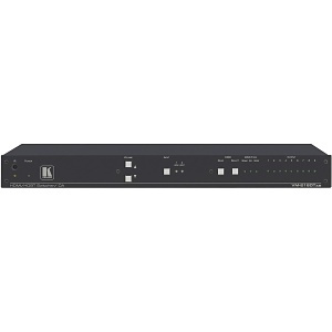 Kramer VM-218DTxr HDMI and Extended-Reach HDBaseT with Ethernet, RS-232, IR and Stereo Audio Switchable DA, 2x1:8 4K60 4:2:0