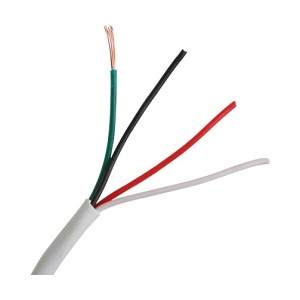 Wirepath SB-224-500-WHT  22/4 7-Strand Security Wire, 500' SpeedCoil, White
