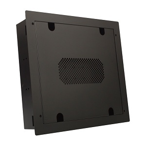 Strong SM-RBX-PRO-14-BLK VersaBox Pro Recessed Dual Layer Flat Panel Solution, 14x14", Steel, Black