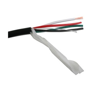 Wirepath SP-144-DB-500-BLK 14/4 Direct Burial Speaker Wire, 500' Drum, Black