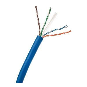 Wirepath SP-CAT6A-1000-BLU CAT6a Unshielded Wire, 550MHz, 1000' Spool, Blue