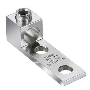 Panduit LAMB600-12-3Y Aluminum Mechanical Lug, 2 Hole, 1 Barrel