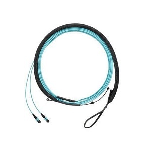 Panduit FZTRP7NQSONF018 12-Fiber Round Harness, OM4, OFNP, PanMPO F to Push/Pull LC Duplex