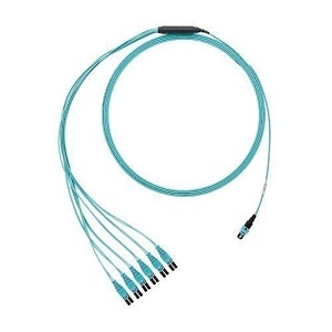 Panduit FXTRP7NQSONF026 Fiber Optic Patch Cable, OM3, 12F Harness, OFNP PANMPO for PUSHPULL