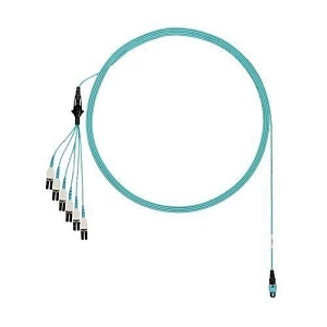 Panduit FZTRL8NUFSNM002 OM4 12-Fiber Round Harness Cable, LSZH, 2m