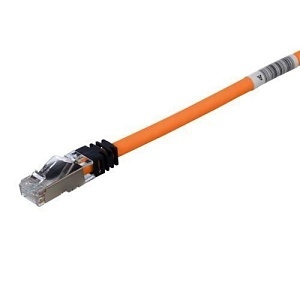 Panduit STP6X3MOR CAT6a Patch Cable, 28 AWG Shielded Patch Cord, CM/LSZH, 3m, Orange