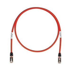 Panduit STP6X9MRD CAT6A Copper Patch Cable, S/FTP, Red