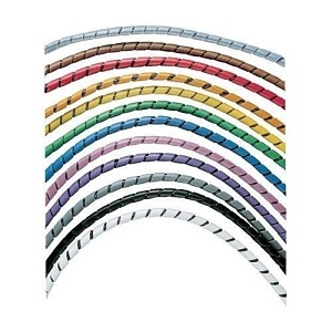 Panduit T25F-C2 Wired Sleeve, Spiral Wrap 256, 3mm and Spiral Wrap 25" 6.3mm, 100' Poly