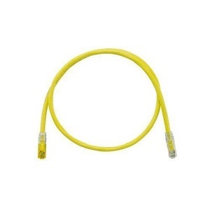 Panduit UTPK6A10YL CAT6a Keyed Cooper Patch Cable, 10m, Yellow