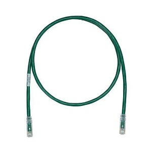 Panduit UTPK6A2MGR CAT6a Keyed Cooper Patch Cable, 2m, Green