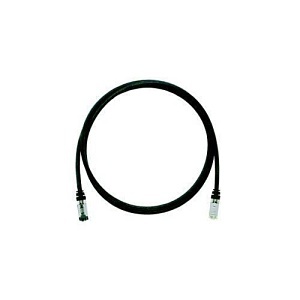 Panduit STPK6X1MBL CAT6a Patch Cord, 26 AWG Shielded, 1m, Black