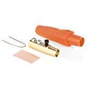 Leviton 16D33-4UO Female Detachable Plug 2 Set Screws Pre-Cut 4/0, Orange