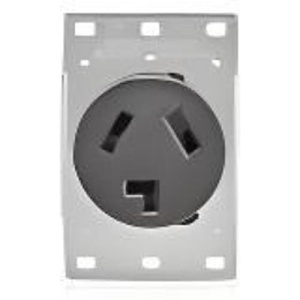 Leviton 5207-S10 30A Flush Mount Receptacle, 125/250V