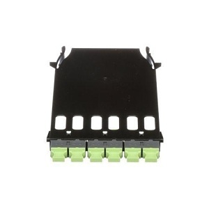 Panduit FHMPW-6-BCG 6 MPO Type B Adapters, 6-Pack, Color: Key-Up to Key-Up
