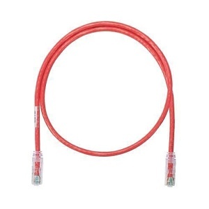 Panduit NK6APC14RD Netkey CAT6A Patch Cord, 1', Red