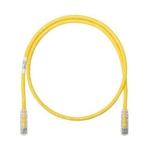 Panduit NK6APC2mYL Netkey CAT6A Patch Cord, 1-Pack, CM/LSZH, Yellow