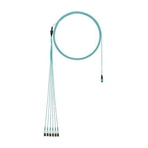 Panduit FX8RP7NUSQNF052 8-Fiber Round Harness, OM3, Plenum, PanMPO F to LC Uniboot