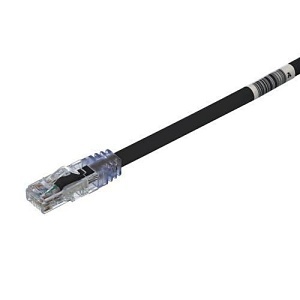 Panduit UTP6AX0.5MBL TX6A 10Gig Pan-Net CAT6a 24 AWG Patch Cord, 10 Gb/s UTP, 0.5m, Black