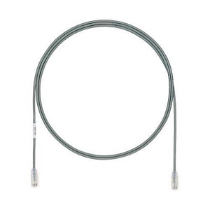 Panduit UTP28X5MGY CAT6a 28 AWG Patch Cord, UTP, 1-Pack, CM/LSZH, 5m, Gray