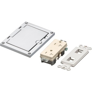 Arlington FLBC8501NL Single Gang Flip Lid Cover, Nickel
