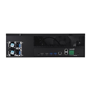 Hanwha PRN-3200B4-64TB 32-Channel 8K AI NVR, 400 Mbps, H.265, RAID 5 and 6 Recording, 64TB