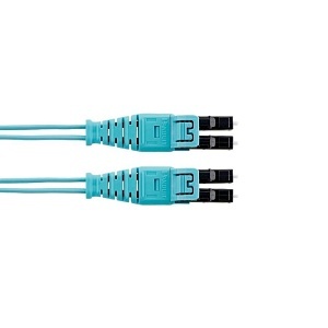 Panduit FX2ELQ1Q1SNM022 Fiber Optic Patch Cord, OM3 2-Fiber 1.6mm PC LSZH Push-Pull, 22m