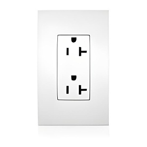 Lutron SCR-20-DE Claro Duplex Outlet Receptacle, 15A, 125V, Deep Sea