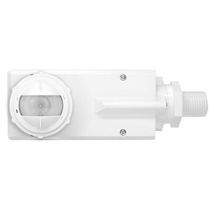 Leviton OFDUZ-ISW Smart Sensor with Photocell, End / Fixture Mount, PIR, Occupancy Sensor, 120-480VAC, 50/60 Hz, 8-20' and 20-40' Lens Included, Bluetooth Connectivity