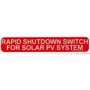 Panduit PPS0106BRRSS-L Solar Label 1.00" H x 6.00" W Rapid