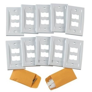Panduit CFPE4WH-X Mini Communication 4-Port Executive Faceplate