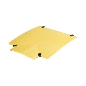 Panduit FRTCV24W12YL FiberRunner Tee Fitting Cover, Horizontal, 24X4" (600x100mm)
