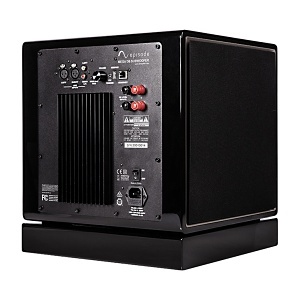 Episode ES-SUB-MEGA-D8-BLK MEGA D-Series 8" Dual Sealed Subwoofer with Amplifier, Walnut