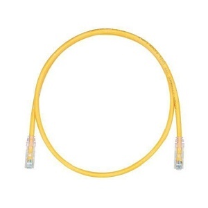 Panduit UTPSP18MYLY Copper Patch Cord, Cat 6, UTP, Yellow