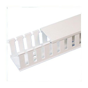 Panduit NE.5X.5WH6 Cable Duct, Halogen-Free, 0.5 by 0.5 by 6', White