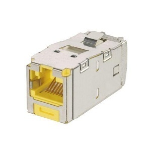 Panduit CJSK5E88TGYL Keystone Jack, Mini-Communication Keyed Module CAT5E