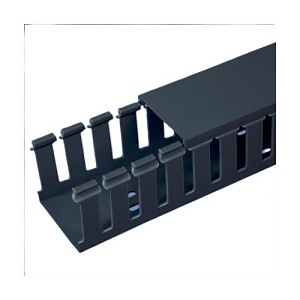 Panduit G4X4IB6 Cable Duct, 4" x 4" x 6', PVC, Industrial Blue