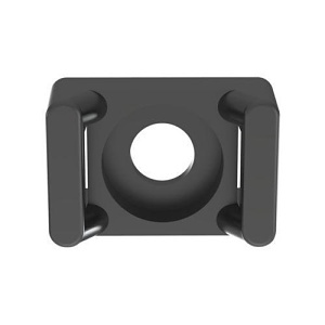 Panduit SGTM3S10-C0 Supergrip Cable Tie Mount, 0.88" (22.3mm), 10-Screw (M5), Black