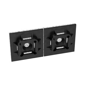 Panduit ABM100-AV-C0 Cable Tray & Tie Mount, 1.0" by 1.0" with VHB Adhesive